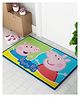 Athom Living Peppa Pig Character Printed Themed Kids Multicolor Premium Nylon Doormat, With Latex Backing, Anti-Skid, 37 x 57 cm, Pack of 1