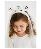 Tipy Tipy Tap Halloween Theme Ghosts Applique Detailed Hair Band With Veil - White