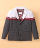 Noddy Full Sleeves Striped Blazer - Black