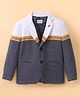 Noddy Full Sleeves Striped Blazer - Navy Blue