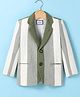 Noddy Full Sleeves Striped Blazer - Green