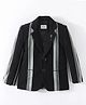Noddy Full Sleeves Striped Blazer - Black