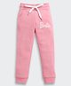 Barbie by Tiny Girl Woven Brand Name Printed Joggers - Pink