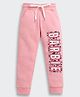Barbie by Tiny Girl Woven Brand Name Printed Joggers - Pink