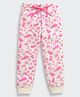 Barbie by Tiny Girl Woven Christmas Theme Printed Joggers - Cream