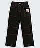 Barbie by Tiny Girl Denim Thread Work Embroidered Jeans - Black