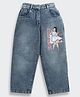Barbie by Tiny Girl Denim Mattel Featuring Character Printed Jeans - Blue
