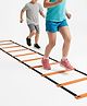 De Jure Fitness Kids Adjustable Agility Ladder with Durable Straps For Speed & Coordination Training Size 2 Meter - 4 Rungs