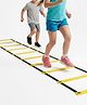 De Jure Fitness Kids Adjustable Agility Ladder with Durable Straps For Speed & Coordination Training Size 2 Meter - 4 Rungs