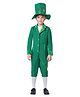 Little Surprise Box Blended Halloween Theme Full Sleeves St Patricks Day Costume Set - Green