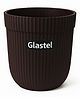 Glastel Indoor and Outdoor Round 5 Inch/12.9cm Flower Planter Pot Best for Terrace/Balcony/Home/Office Decor Flora - Set of 1