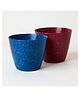 Glastel Flower Planter Pot Best for Terrace/Balcony/Home/Office Decor Divine - Set of 2