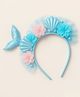 KNITROOT Mermaid Tail & Seashells Applique Detailed Hair Band - Light Blue