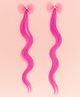 KNITROOT Bow Applique Detailed Hair Extension Alligator Clips - Dark Pink
