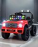 BAYBEE Rovero 4X4 Battery Operated Jeep for Kids with RGB Windshield Light, USB Bluetooth & Music | Baby Big Ride on Battery Car | Electric Jeep Car for Kids to Drive for 2 to 6 Years Boys Girls (Red)