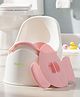 BAYBEE Luxi Western Toilet Potty Seat for Kids 1-5 Years | Baby Potty Training Seat Chair with Anti-Urine Splash Guard, Detachable Bowl, Highback Support| Kids Toilet Seat |Portable Potty Seat (Pink)