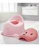 BAYBEE Puppy Western Toilet Potty Seat for Kids, Baby Potty Training Seat Chair with Anti-Urin Splash Guard, Kids Toilet Seat with Removable Tray, Baby Potty Seat for Kids 1-5 Years Child (Pink)