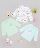 Pantaloons Baby Pack Of 3 Cotton Knit Full Sleeves Unicorns Printed Tees - Multi Colour
