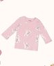 Pantaloons Baby Cotton Knit Full Sleeves Cheetah Printed Tee - Pink