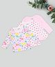 Pantaloons Baby Pack Of 3 Cotton Knit Full Sleeves Floral & Polka Dots Printed Tee - Pink