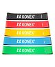 Konex Loop Resistance Bands for Men & Women | Perfect for Home Gym Workouts Exercises Stretching Pull-ups and Booty Toning Set of 5 - Multicolor