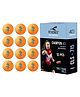 KONEX 40+ Plastic Table Tennis Balls Pack of 12 | High Performance 3-Star ABS TT Balls for Professional Matches and Training | Ideal for Adults & Kids - Orange