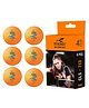 KONEX 40+ Plastic Table Tennis Balls Pack of 6 | High Performance 3-Star ABS TT Balls for Professional Matches and Training | Ideal for Adults & Kids - Orange