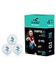KONEX 40+ Plastic Table Tennis Balls Pack of 12 | High Performance 3-Star ABS TT Balls for Professional Matches and Training | Ideal for Adults & Kids - White