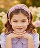 Ribbon candy Knot Detailed Sequins Embellished Hair Band - Light Pink