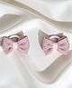 Ribbon candy Glitter Bow Applique Detailed Rubber Bands - Light Pink