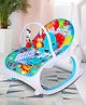 Baby Moo Infant To Toddler Polka Dots Happy Baby Bouncer With Hanging Toys Blue