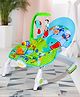 Baby Moo Newborn To Toddler Portable Bouncer With Hanging Toys Blue & Green