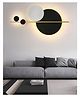 Creator Handicrafts Black and White Modern LED Metal Wall Decor