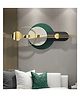 Creator Handicrafts Geometric Gold and Green Metal Wall Art