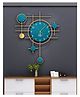 Creator Handicrafts Blue Metallic Wall Clock