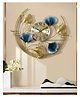Creator Handicrafts Half Moon Metal Wall Clock