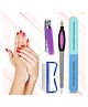 Majestique Professional Nail Care Kit Nail Cutter Set Manicure Kit 4Pcs Multicolour