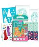 Style Studio Fashion Sketch Activity Book 2 for Girls Age 4 to 8 years Creative Design Kit with Sticker Sheets, Stencil Sheets, Dressing Paper & Sketch Pages | Fun DIY Activity Book
