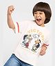 Pantaloons Junior 100% Cotton Knit Peanuts Featuring Half Sleeves Character Printed Tee - Snow White