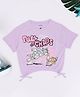 Pantaloons Junior Cotton Knit Warner Brothers Featuring Half Sleeves Tom And Jerry Printed Tee - Lilac