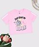Pantaloons Junior Cotton Knit Warner Brothers Featuring Half Sleeves Tom And Jerry Printed Tee - Pink