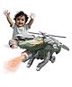 Kidology 2 in 1 Transforming Electric Helicopter & Dinosaur Toy (Green)