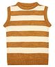 Elefantino Knit Sleeveless Striped Vest - Mustard & White