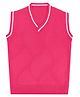 Elefantino Knit Sleeveless Solid Vest - Magenta