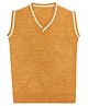 Elefantino Knit Sleeveless Solid Vest - Mustard
