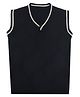 Elefantino Knit Sleeveless Solid Vest - Navy Blue