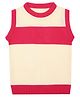 Elefantino Knit Sleeveless Colour Blocked Vest - Magenta