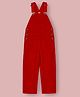 Cherry Crumble By Nitt Cotton Woven Sleeveless Solid Dungaree - Peach
