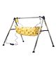 Cradleking Smiley Automatic Baby Swing Cradle for New Born Baby 0 to 3 Years (IND with Yellow-Digital Timer Set 15 min to 9.45 hrs)