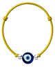 Darshraj Jewels 925 Sterling Silver Handmade Evil Eye & Silver Ball Anklet - Yellow